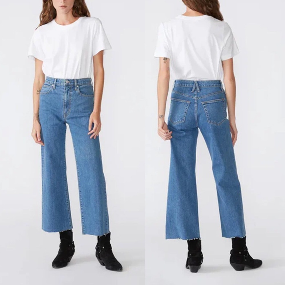 SLVRLAKE Medium Blue Cropped Straight Jeans